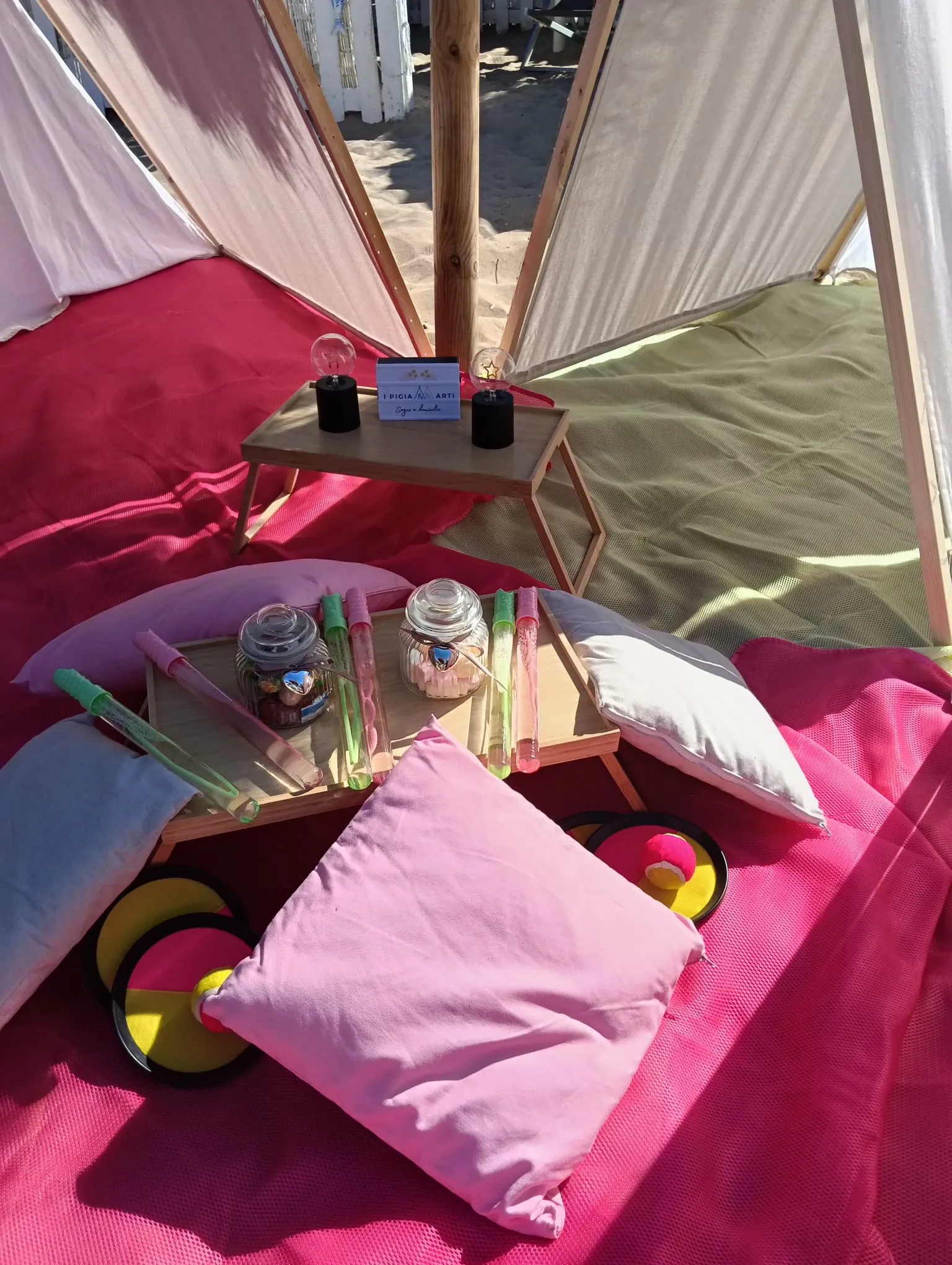 Tenda in spiaggia